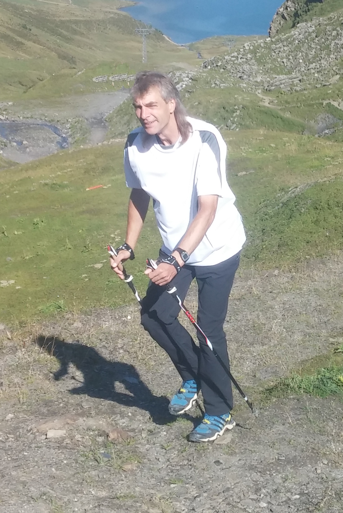 Christian Eggert beim Berglaufen